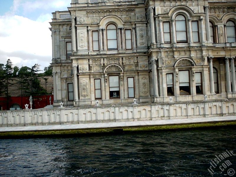 View of the Beylerbeyi Palace from the Bosphorus in Istanbul city of Turkey.
