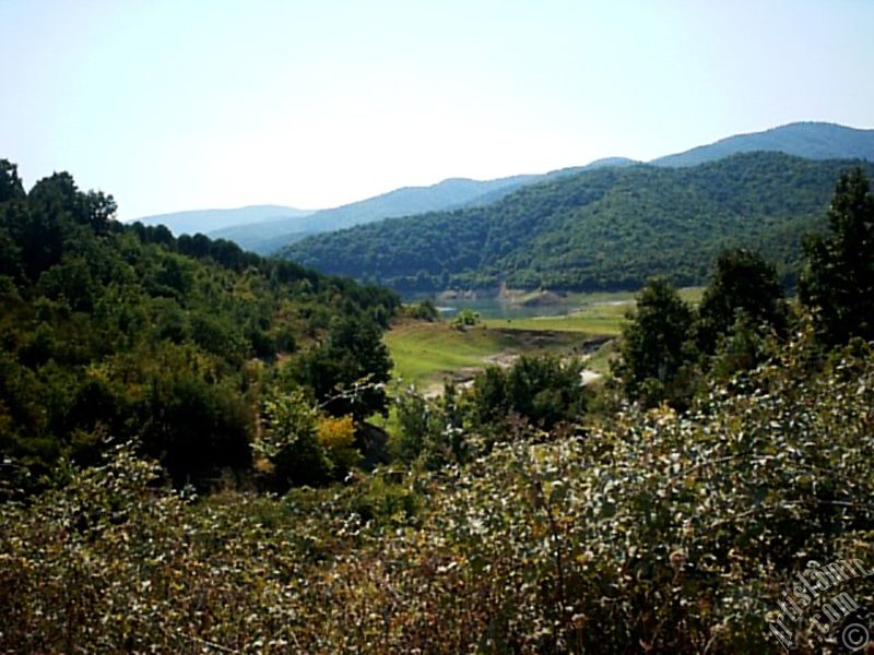 View of Termal-Gokcedere Village in Yalova city of Turkey.
