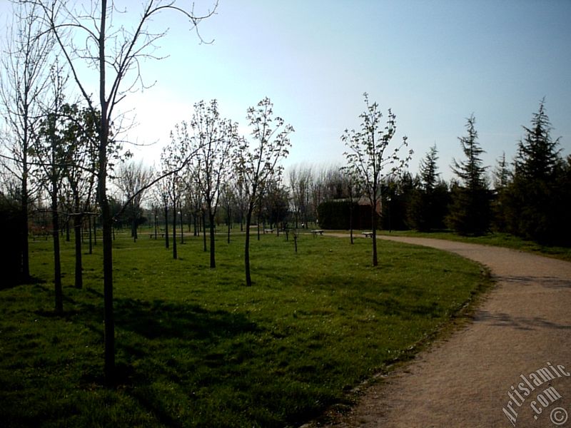 View of Botanical Park in Bursa city of Turkey.
