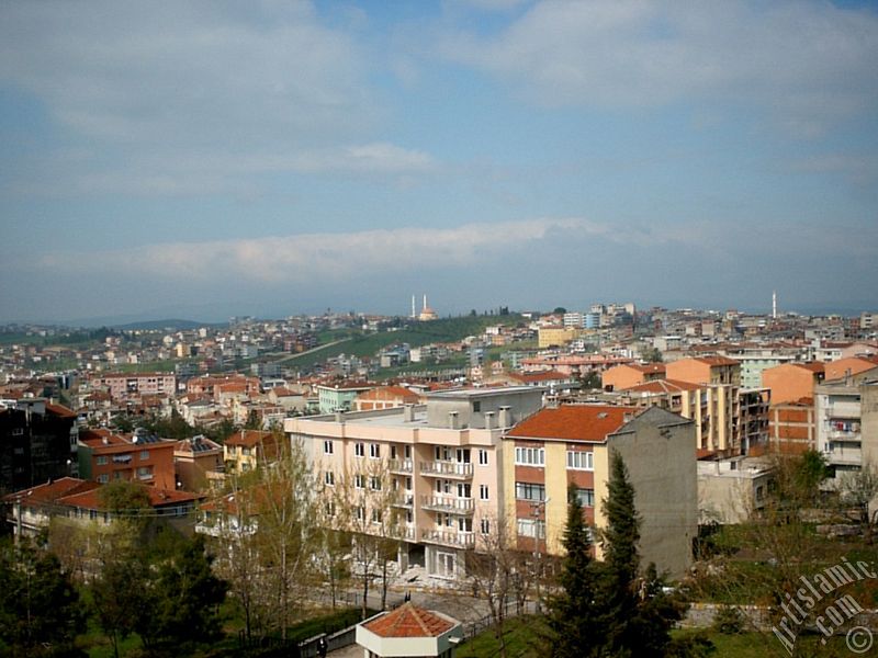 View of Fethiye district in Bursa city of Turkey.
