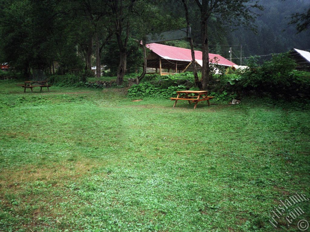 View of Uzungol high plateau located in Trabzon city of Turkey.
