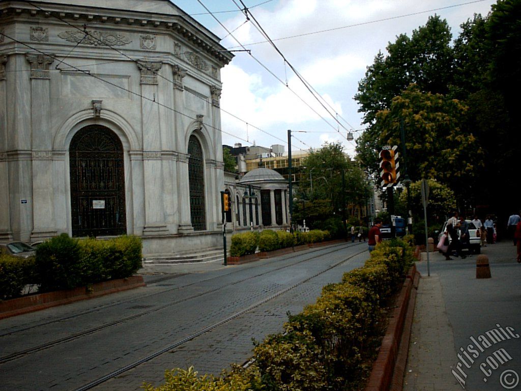 The Tombs of Sultan Abdulhamit The Second and Mahmud The Second in Cemberlitas district in Istanbul city of Turkey.
