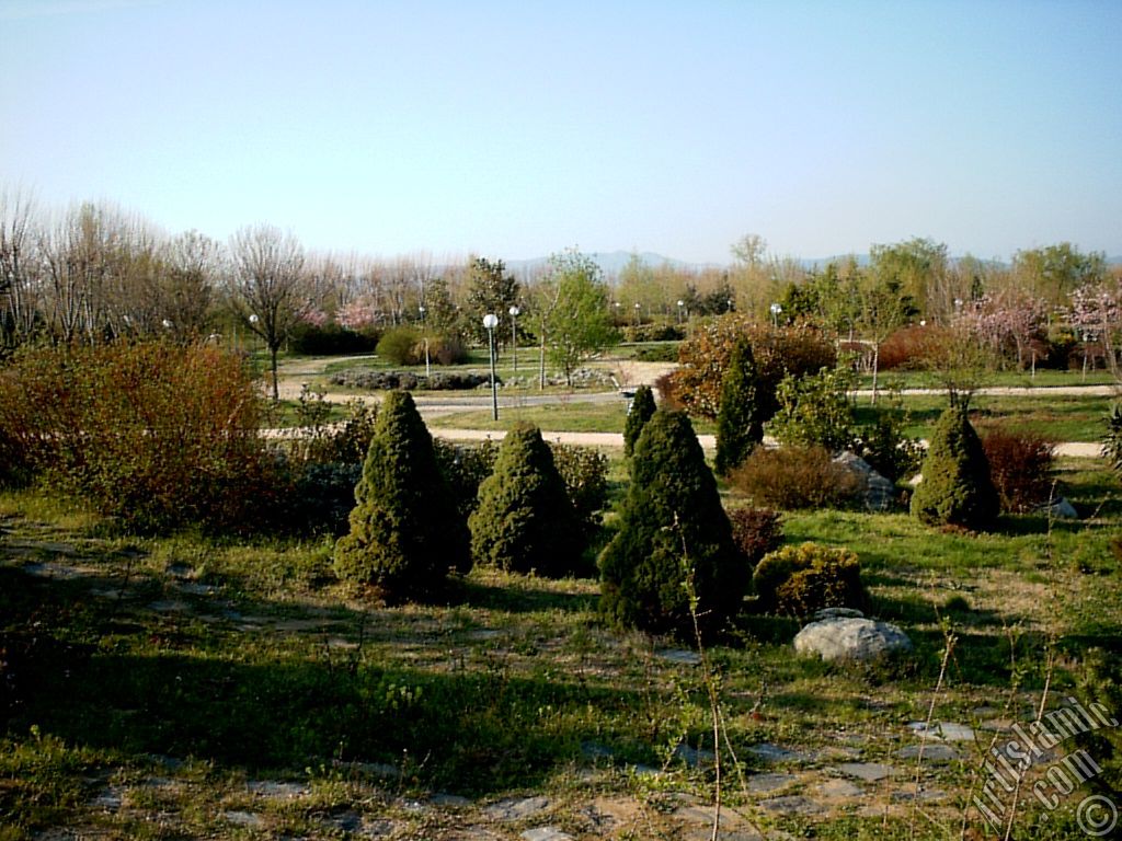 View of Botanical Park in Bursa city of Turkey.
